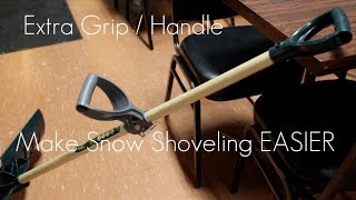 Make SNOW Shoveling a little EASIER  With an Auxiliary Grip  Handle Review  Demo [upl. by Elayne733]