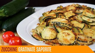 Zucchine gratinate saporite facili e veloci  Le video ricette di Lara [upl. by Lurie855]