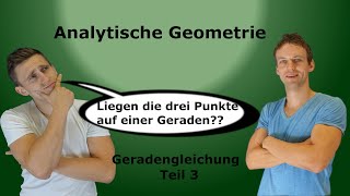 Analytische Geometrie  Geradengleichungen Teil 3 Aufgaben  Lösung [upl. by Eyr918]