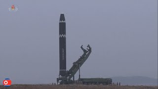 4K Korean Peoples Army Strategic Force Launched a Hwasong15 Intercontinental Ballistic Missile [upl. by Efthim]