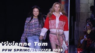 Paris Jackson Walks the Runway at Vivienne Tams SpringSummer 2025 PFW Show [upl. by Lesley212]