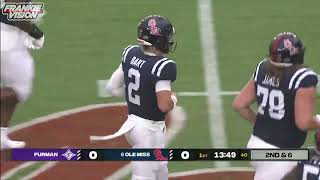 Jaxson Dart Full Highlights vs Furman  FV CFB  College Football week 1 [upl. by Acireed76]