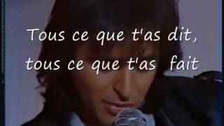 JEAN JACQUES ♥ღ¸•°♥♥♥❤️❤️CONFIDENTIEL❤️❤️♥♥♥ღ¸•°♥ ❤️❤️HOMMAGE A DANIEL BALAVOINEEN LIVE❤️❤️ [upl. by Eenat652]