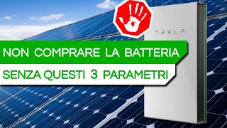 BATTERIA DI ACCUMULO  3 dettagli tecnici per SCEGLIERE quella GIUSTA [upl. by Ellinnet513]