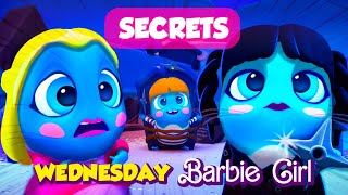 Bubbles of secrets 🫣 WEDNESDAY Barbie 🖤🫳🏻 Cute Covers by The Moonies Official [upl. by Zillah85]