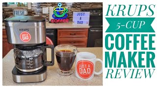 Review KRUPS Simply Brew Compact 5 Cup Coffee Maker How To Make Coffee With It [upl. by Notgnirrab387]