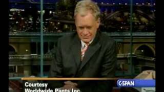 David Letterman Makes Fun of Bush in Front of Bush [upl. by Ardnekan]