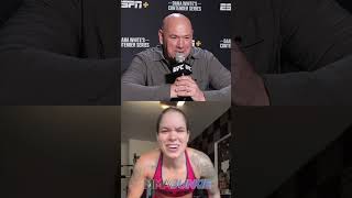 Dana White reacts to Amanda Nunes teasing return after UFC 307 [upl. by Agnew]