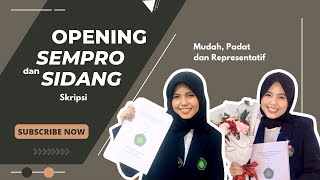 Kalimat Pembuka Sidang Skripsi atau Seminar Proposal [upl. by Archaimbaud]