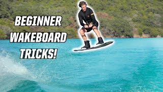 BEGINNER WAKEBOARD TRICKS  BOAT [upl. by Tacita]