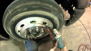 Evans Detailing and Polishing how to polish a Semi frontsteer wheel [upl. by Dnalhsa]