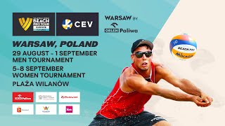 Volleyball World Beach Pro Tour Futures Warsaw by Orlen Paliwa 2024  Mężczyźni  Faza Pucharowa [upl. by Winsor]