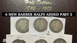 I Purchased 6 New Barber Half Dollars Album Fill Part 2 barber halfdollars collecting [upl. by Idnahc]