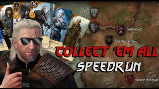 The Witcher 3 quotCollect em Allquot SpeedrunGuide All Gwent Cards Gwent With Every NPS Montage [upl. by Yrehcaz]