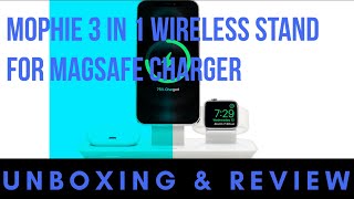 Mophie 3 in 1 wireless stand for MagSafe Charger [upl. by Galligan875]