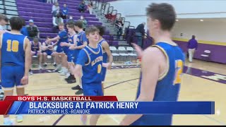 Boys HS Basketball  Blacksburg at Patrick Henry [upl. by Anniala]