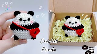 How To Crochet Panda 🐼 Panda Amigurumi  Móc Gấu Trúc [upl. by Popele]