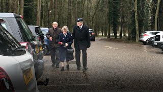 RAF Marham honours WW2 veteran with a flypast [upl. by Niuqaoj]