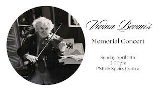 Vivian Bevan’s Memorial Concert [upl. by Ihtac]