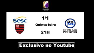 Flamengo x Pinheiros  Superliga VÃ´lei Feminina  1Âº Fase  Exclusivo no Youtube [upl. by Lsil]