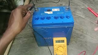 12 volt battery ko multimeter se kaise check kare 12 वोल्ट की बैटरी को मल्टीमीटर se kaise जांच करेन [upl. by Trant283]