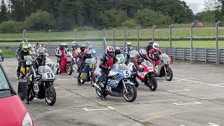 Classic Motorcycle Racing CRMC Pembrey 7th May 2023 [upl. by Saticilef]