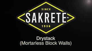 Building a Dry Stack Mortarless Block Wall using Sakrete [upl. by Salome]