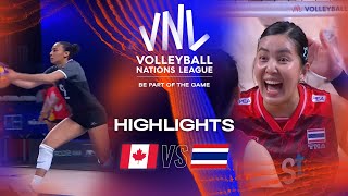 🇨🇦 CAN vs 🇹🇭 THA  Highlights Week 1  Womens VNL 2023 [upl. by Elonore]