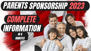 parents sponsorship canada 2023  Prepare your application  All information [upl. by O'Connell]