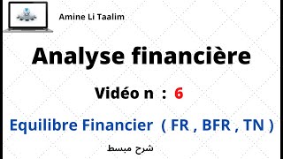 Analyse Financière  Equilibre Financier  FR  BFR  TN [upl. by Seebeck]