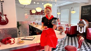 ASMR 1950s Diner Roleplay ❤️‍🔥🍔🎙️ Immersive POV Experience [upl. by Craw]