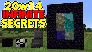 All Secrets Found in Minecraft 20w14 Infinite Snapshot [upl. by Yrahcaz]