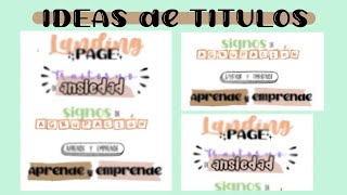 TITULOS BONITOS EN WORD  apuntes digitales [upl. by Jennica]