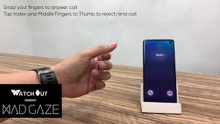 WatchOut presents MadGaze Smartwatch  PREORDER ON FUELADREAMCOM MG Call Control Demo [upl. by Shriner]