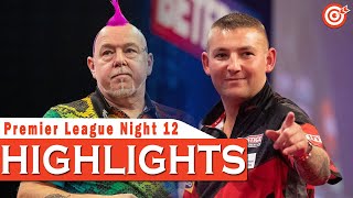 Nathan Aspinall vs Peter Wright  Highlights  Premier League Night 12  Rotterdam [upl. by Adlay]