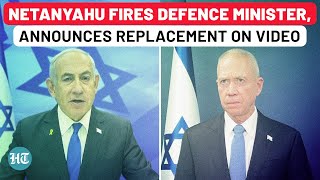 Netanyahu Sacks Gallant As Defence Minister Names Replacement On Camera Amid Hezbollah Hamas Wrath [upl. by Nais]