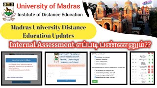 Madras University IDE Internal Assessment Demo Video  How to do Internals Explained in தமிழ் [upl. by Aserehc101]