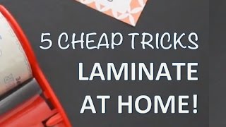 DIY LAMINATOR TIPS  How to laminate at home [upl. by Einahteb140]