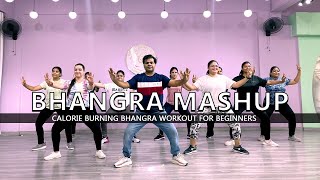 Bhangra Mashup  Dance Fitness  Calorie Burning Bhangra Workout for Beginners  Easy Steps  2023 [upl. by Goren882]