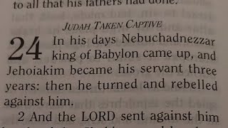 2kING Ch24 JUDAHTAKEN CAPTIVE📖Bible Study 🛌B4 join us Day7 FaithStructure GOD2024 [upl. by Crisey]