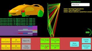 Evolving Neural Networks NEAT With 3D Cars  Tutorial [upl. by Maudie]