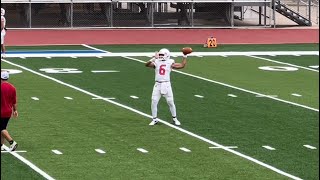 QB6 Ethan Rian GallegosScrimmageSJABrownsville Bloodhounds vs Raymondville Bearkats8122022 [upl. by Ainel]