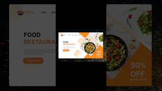 How to Create a Food Web in Figma  Landing page shorts figma [upl. by Spalla]