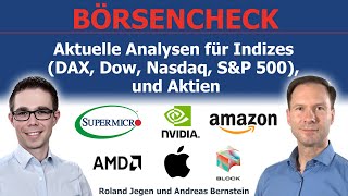 Neue Rekorde an der Börse 📈 Aktien in der Analyse Nvidia SMCI Block AMD Micron Amazon Apple [upl. by Yrrac]