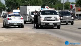 Manhunt in Portage la Prairie  June 27 2017 approx 430 pm [upl. by Anitnatsnok]