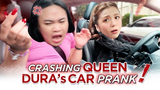 CRASHING QUEEN DURAS NEW CAR PRANK [upl. by Gibb817]