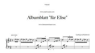 Albumblatt quotFür Elisequot [upl. by Rehpotsirhcnhoj]