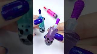 easy DIY boba squishy  how to make squishy pen  fati craft world [upl. by Rasaec]