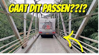 GAAT DIT PASSEN OP DEZE SMALLE BRUG MET DE CAMPER  226 [upl. by Anastasius]