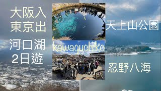 日本自由行🧳河口湖2日1夜遊🏔️天上山公園🎊河口湖煙火🗻忍野八海必遊景點～文化遺產～世界第一條高速鐵路 [upl. by Adnirolc]